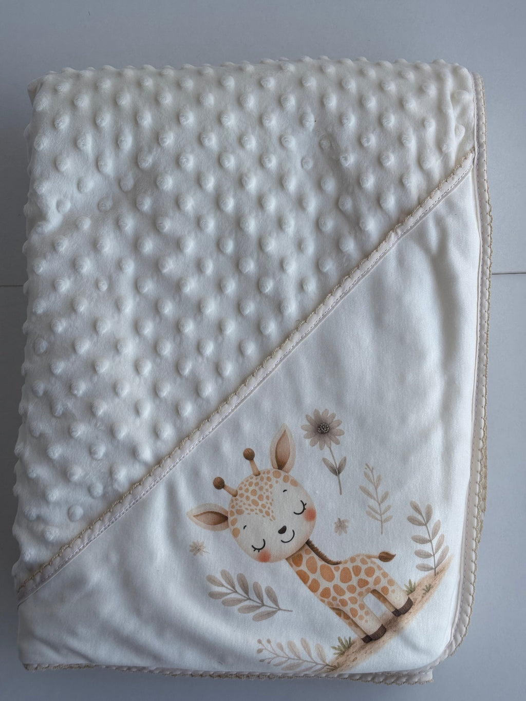 MANTA BEBÉ TOPITOS ESTAMPADA GIRAFA