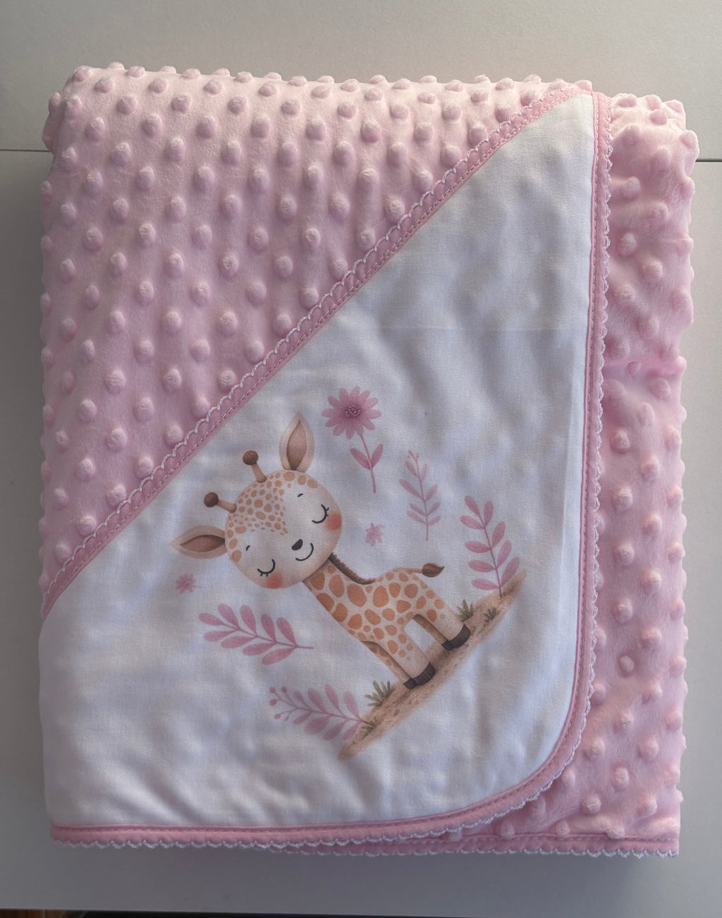 MANTA BEBÉ TOPITOS ESTAMPADA GIRAFA