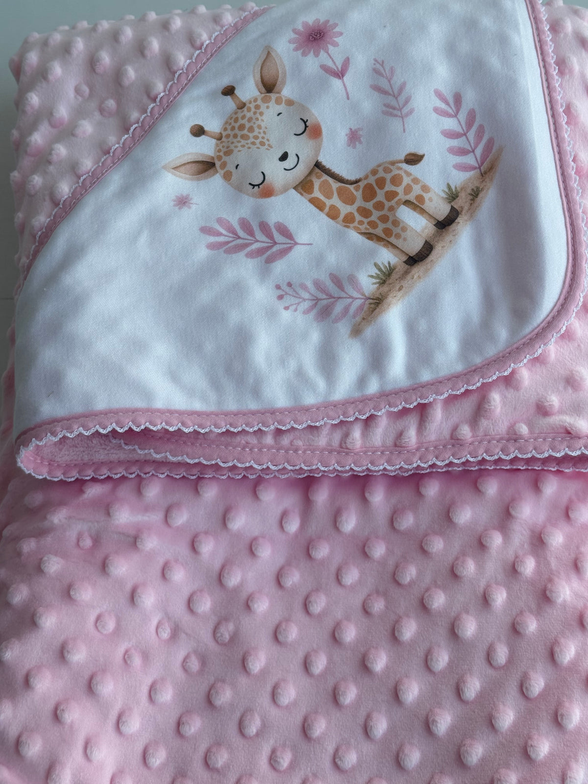 MANTA BEBÉ TOPITOS ESTAMPADA GIRAFA