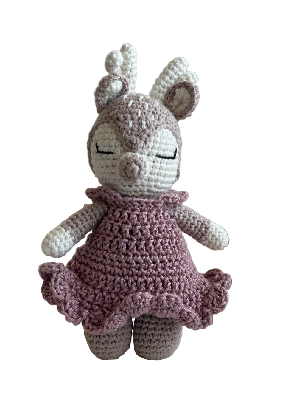Conjunto Cervo 4 Peças (Boneco+Chocalho+Manta Musselina +Babete)
