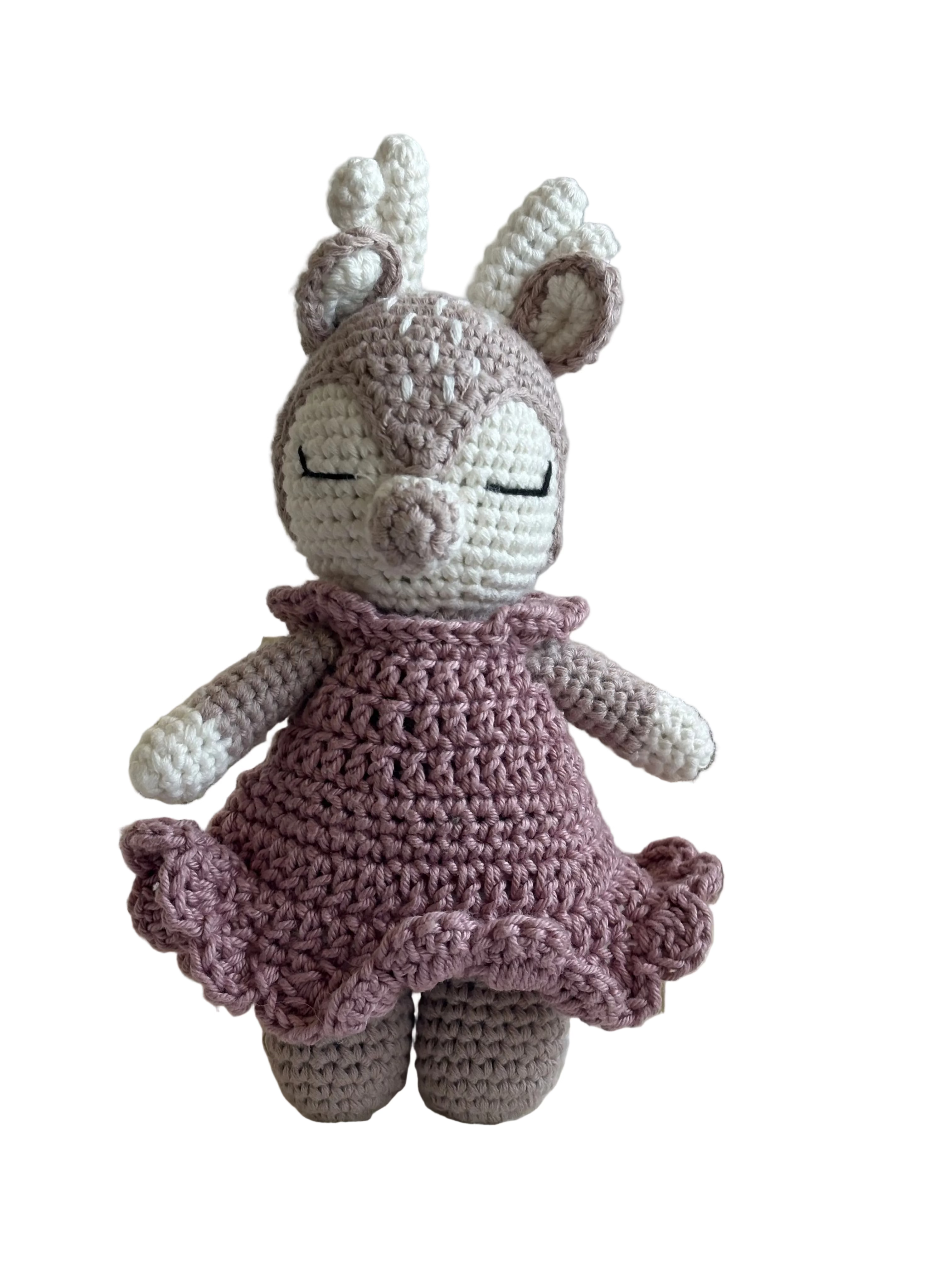 Conjunto Cervo 4 Peças (Boneco+Chocalho+Manta Musselina +Babete)