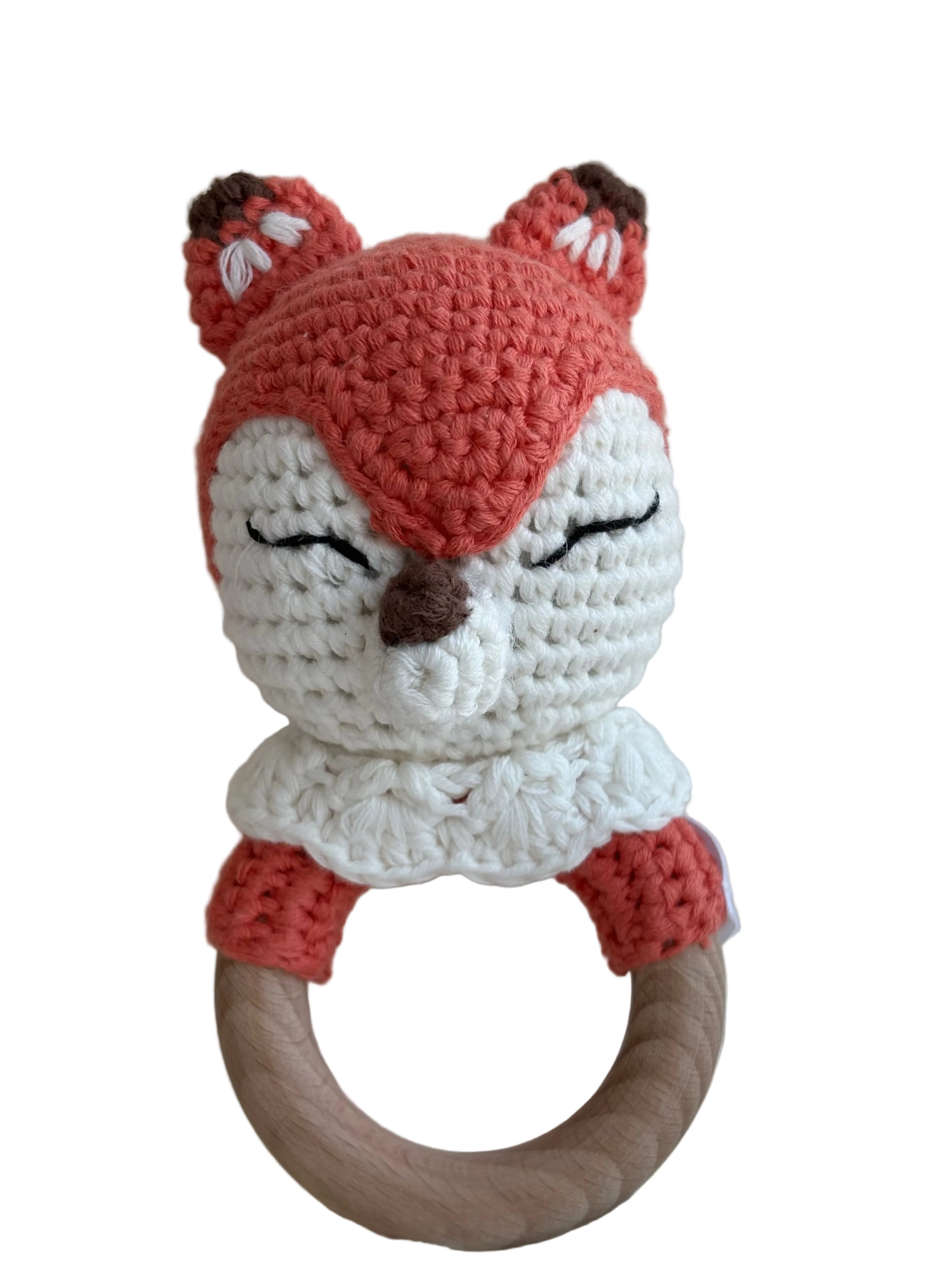 Conjunto Raposa 4 Peças (Boneco + Chocalho + Manta + Babete)